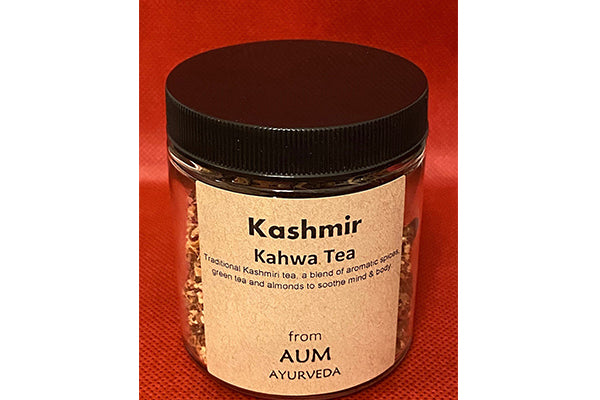 Traditional Kashmiri tea, a blend of aromatic spices, green tea and almonds to soothe mind & body.