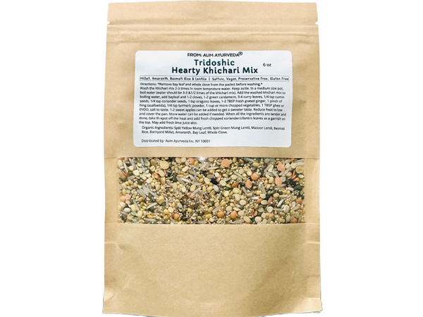 Tridoshic Hearty millet Khichari Mix, balancing for vata, pitta, kapha. Ayurvedic Khichari Detox, Ayurvedic cleanse khichari