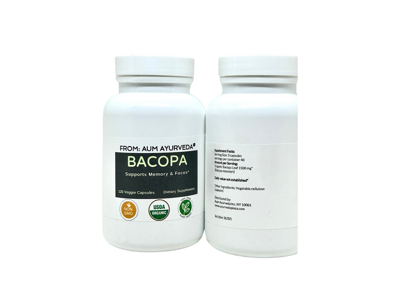 Organic Brahmi capsules, Bacopa capsules
