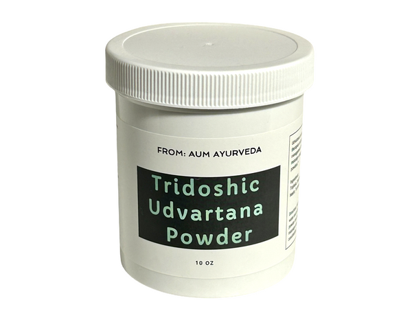 Tridoshic Udvartana Powder From Aum Ayurveda at Ayurveda Plaza. Ayurvedic Treatment Udvartana is famous in Ayurveda for weight management.