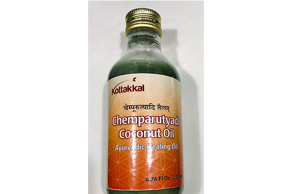 Chemparutyadi Coconut Oil for skin detox and improving skin toning