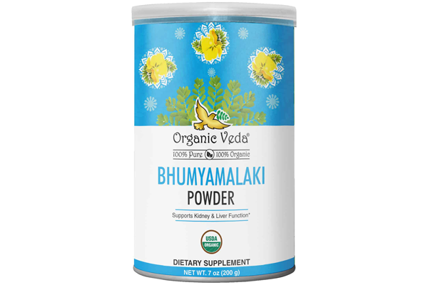 Organic Bhumiamlaki powder from Ayurveda Plaza is an ayurvedic herb to support liver function and liver cleansing.