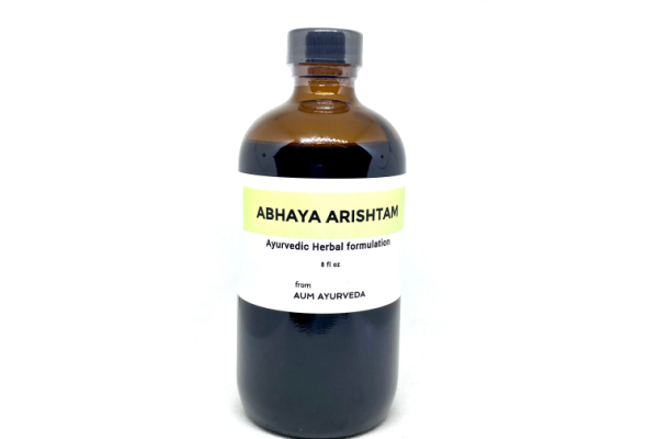 Abhayarishtam is a commonly used Ayurvedic Arishtam formulation to treat abdominal bloating, gas, constipation, hemorrhoids, anal fissures.