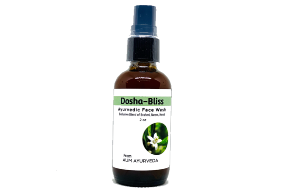 Dosha Bliss Ayurvedic Face Wash Cleanser with brahmi, neem, neroli. Suitable for all skin type.