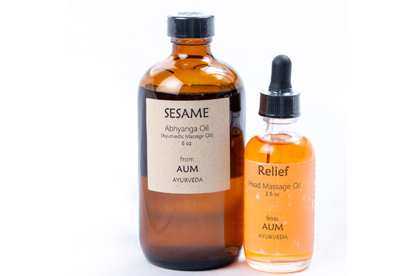 Includes Abhyanga Ayurvedic Massage Oil and Relief-Head Massage oil.