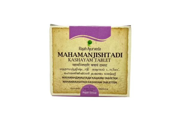 ayurvedic formulation, Mahamanjishthadi kashayam tablet is used in skin diseases. 