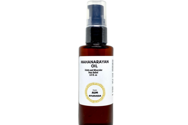 Mahanarayan Massage Oil is used in Ayurveda for stiffness and inflammation.