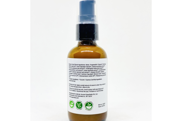 Moringa+ Facial Serum is an ayurvedic skin care formulation for beautiful, glowing skin