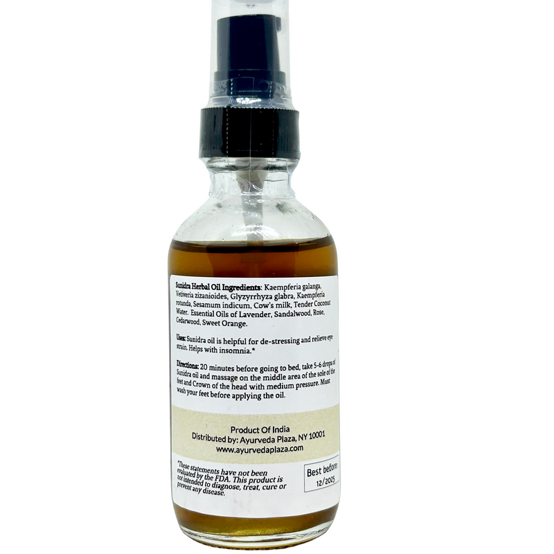  Ayurvedic oil formulation to ground the anxious mind and to relieve stress.