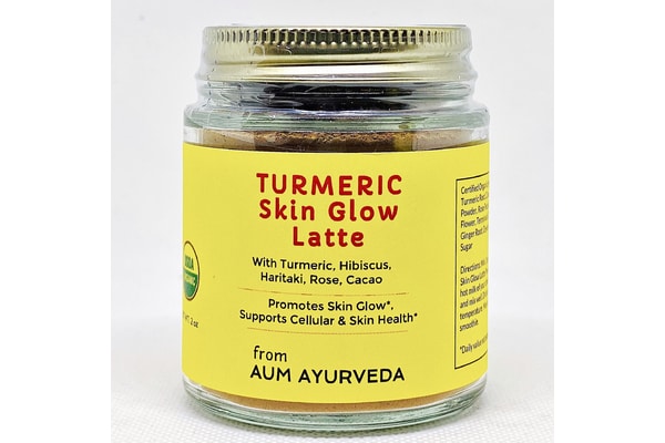 Turmeric Skin Glow Latte Promotes healthy, glowing and youthful skin* Powerful, healthy aging, and youthful, glowing skin* Promotes soft, supple and well hydrated skin* Cleanses and nourishes the skin* Helps your body get rid of toxins* Improves skin elasticity and firmness*